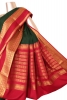 Contrast Wedding Mysore Crepe Silk Saree